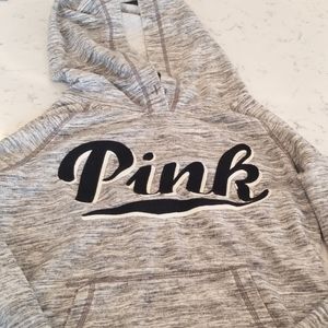Gray  "Pink" hoodie size Sm